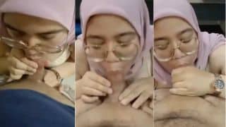 Tante Hijab Pink Jago Banget Nyepongnya